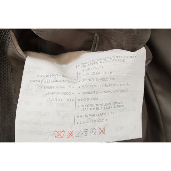 VTG Ermenegildo Zegna Blazer Men's 44R Multicolor Wool Silk Weave Sport Jacket - Picture 12 of 15